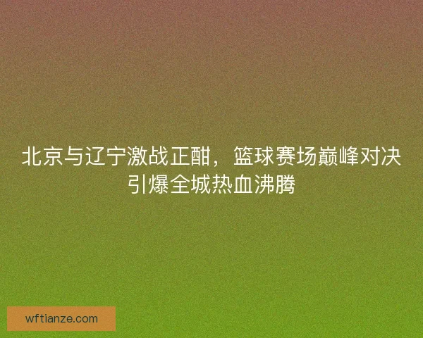 北京与辽宁激战正酣，篮球赛场巅峰对决引爆全城热血沸腾